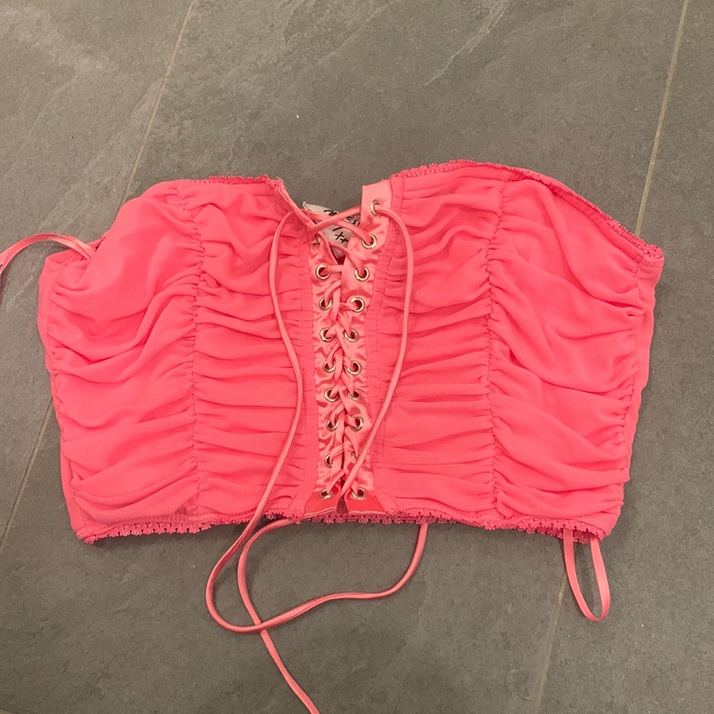 Hot pink Princess polly top (color is off in the photo it’s Barbie pink)